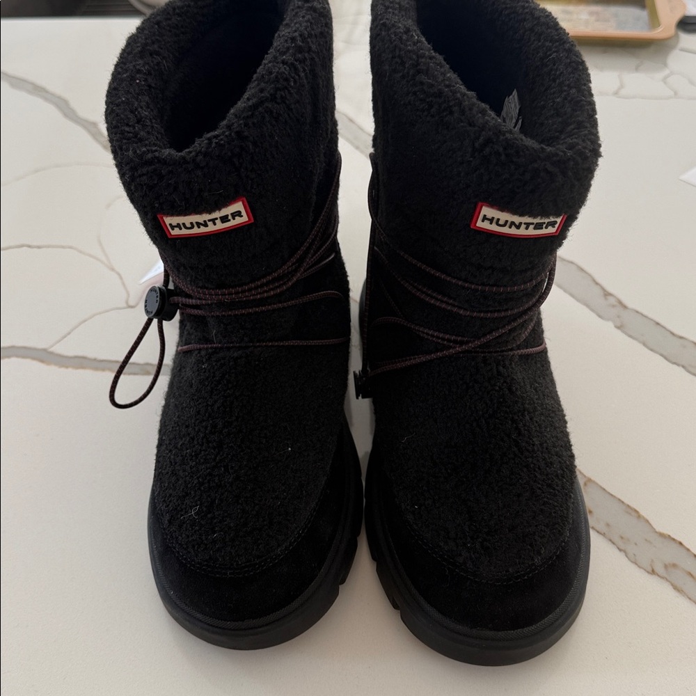 Hunter Black Suede Boot